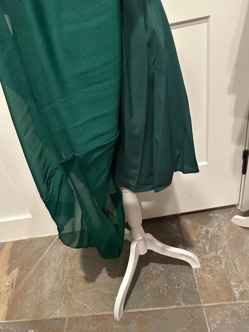 Bella & Bloom Ruffled Midi Dress Green Size Small - Picture 15 of 15